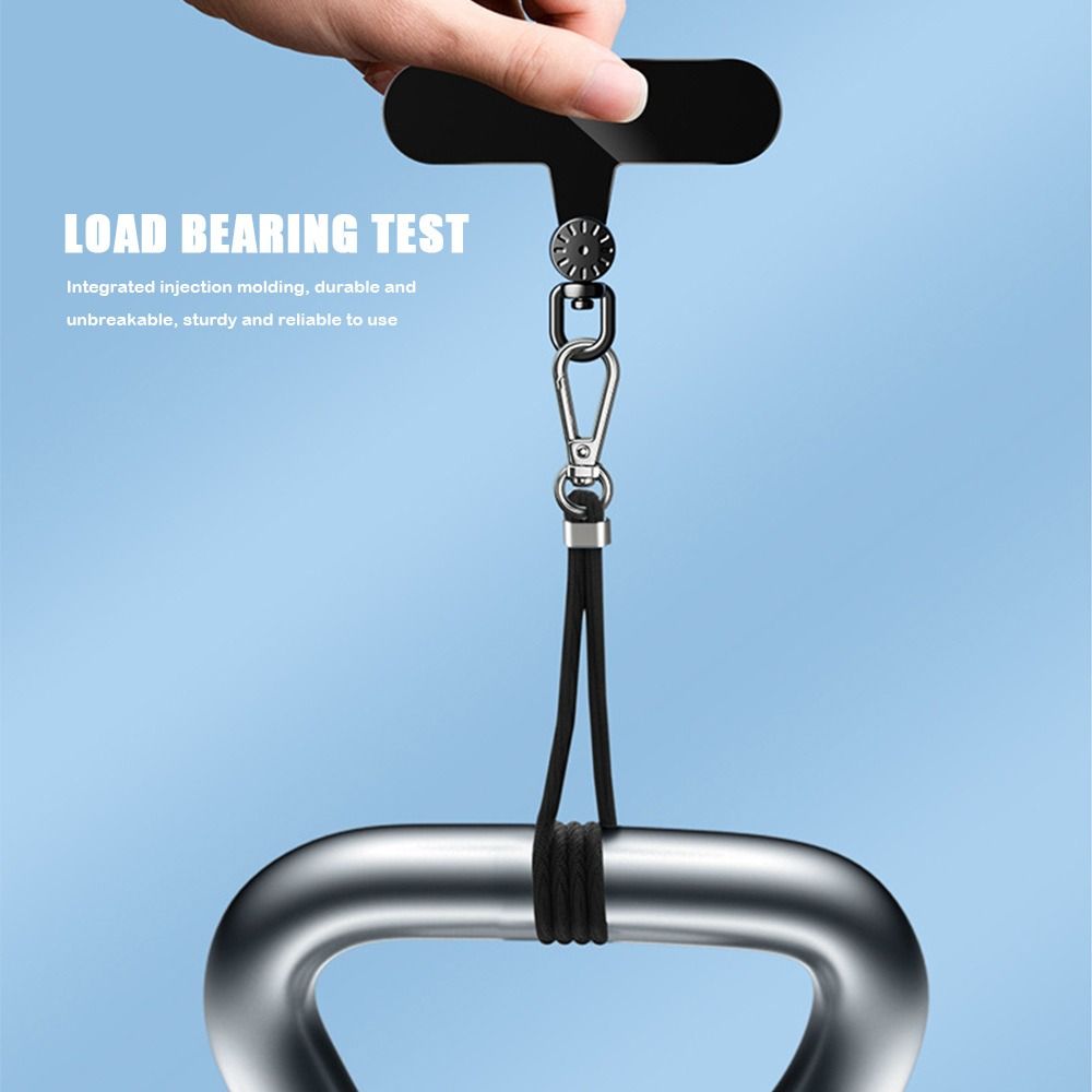TPU-telefon-lanyard-lappeklips 360 ° roterbar hengende ledning Tether-tapper Koble til