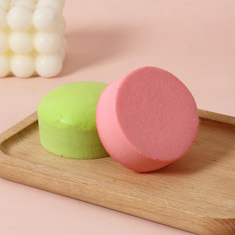 1Pcs Round Cake Toy Colorful Pudding Shaped Squeeze Stress Relief Toys Soft Slow Rising Fidget Toy For Kids Party Decor Gift