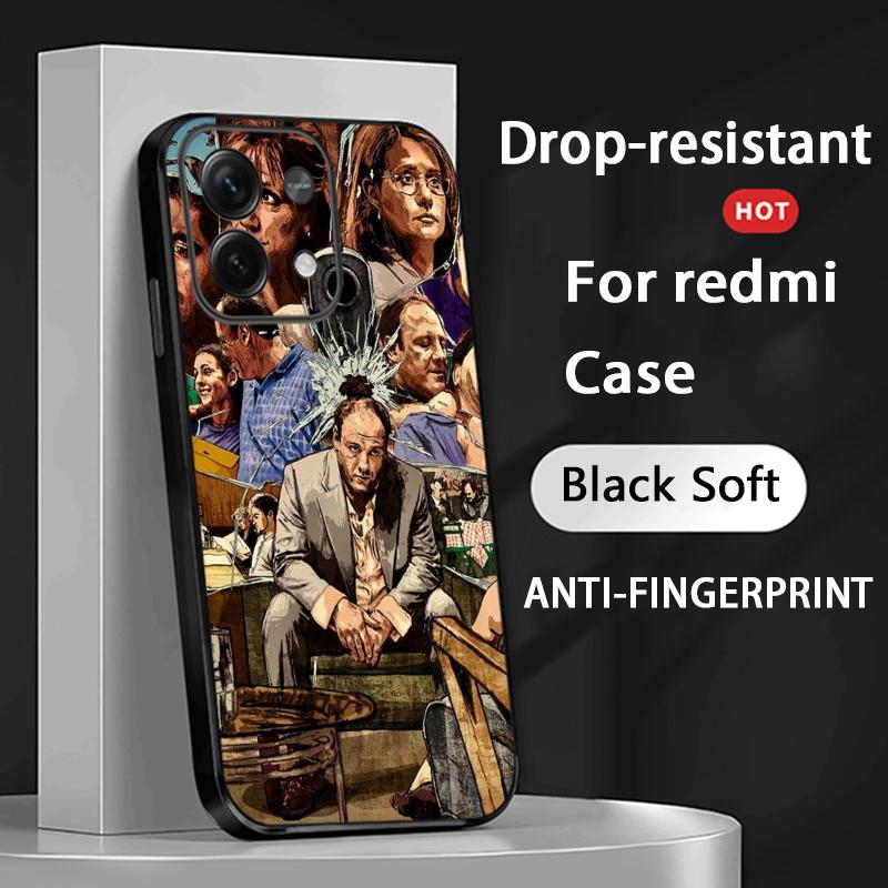 

Чехол для телефона Клан Сопрано классический кинопостер Для Redmi Note 14 13 12 11 Pro Plus S 5G 14C A3 Мягкий черный чехол для телефона Redmi Note 14 Pro 4G (Global)