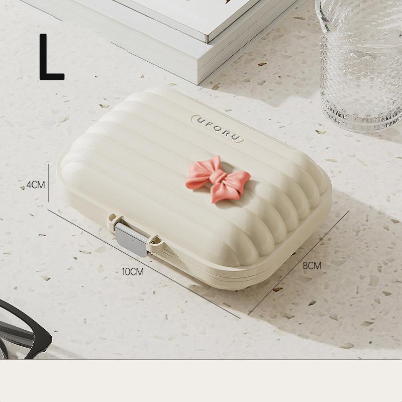 Portable mini pill Box Outdoor travel compartment Pill Organizer Women's moisture-proof sealed jewelry container storage box