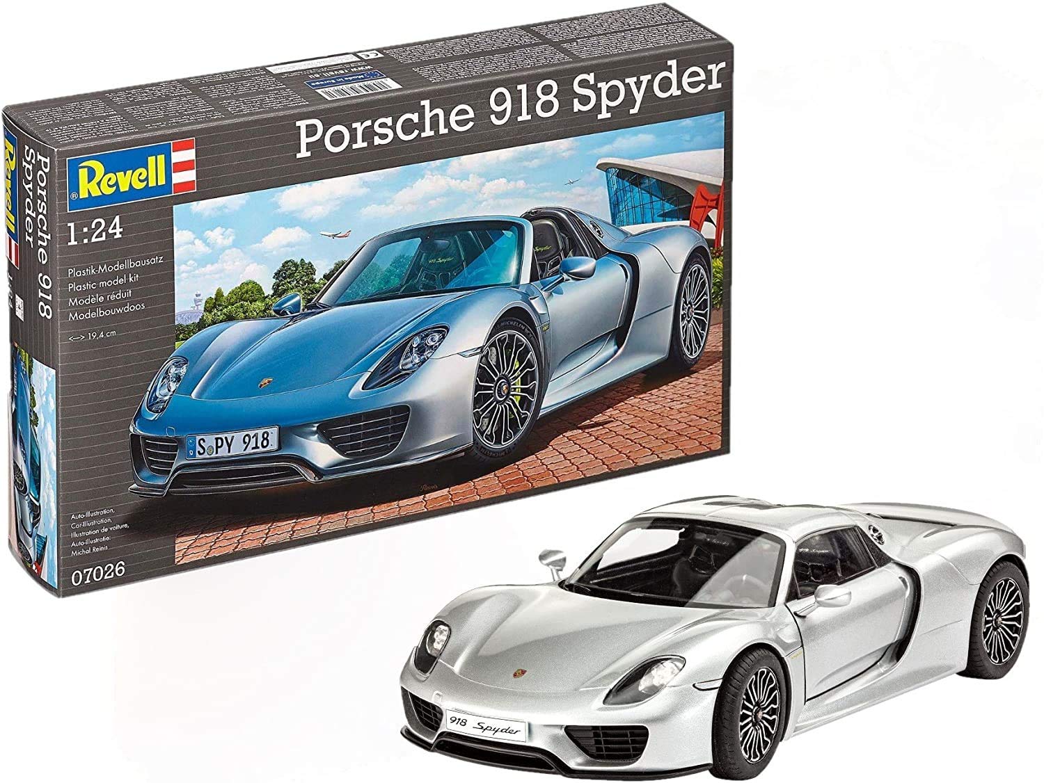 

Пластиковая модель Porsche 918 Spider немецкого уровня 1/24