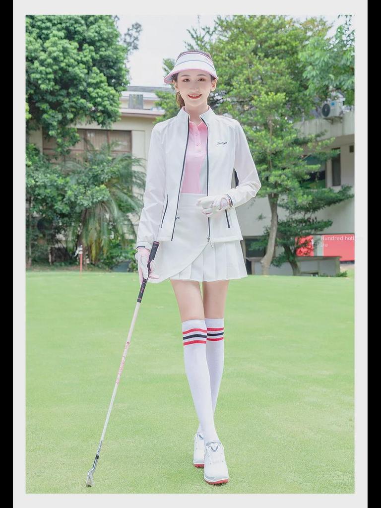 Yeni Kadın Golf Ceket - Sonbahar/Kış, Rüzgar Geçirmez, Su Geçirmez, Dar Kesim, Sıcak, Rahat Spor Stili