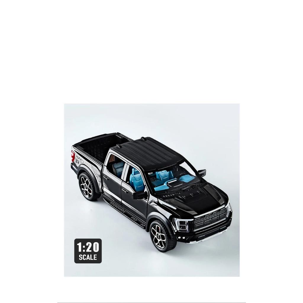 1/20 Ford F150 Raptor Picku Truck Alloy Model Car Toy Diecasts Metal Casting Sound and Light Car Toys for Children Vehicle