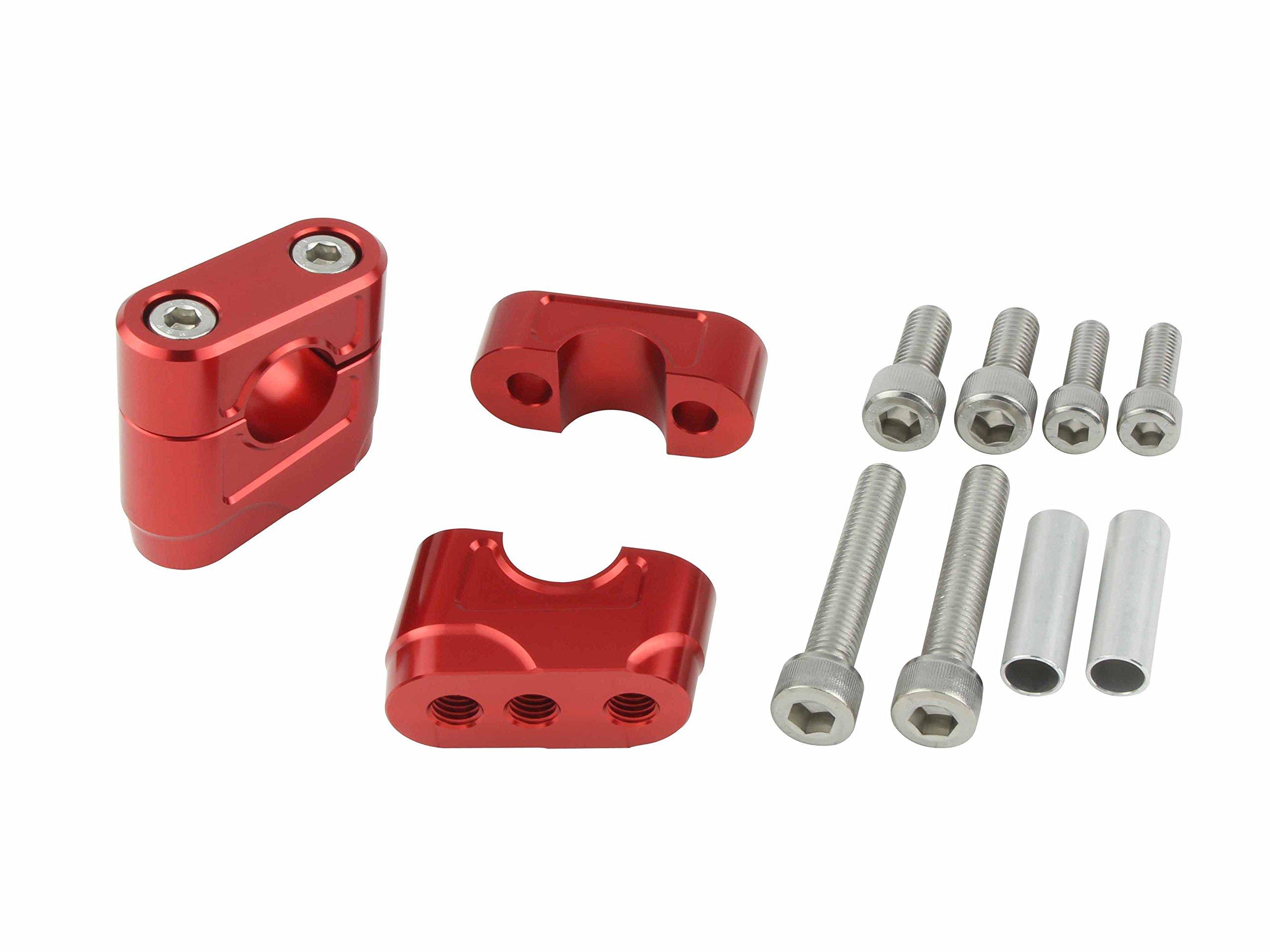 POSH FAITH Motorcycle Supplies Muscle Low Bracket Red 070053-02