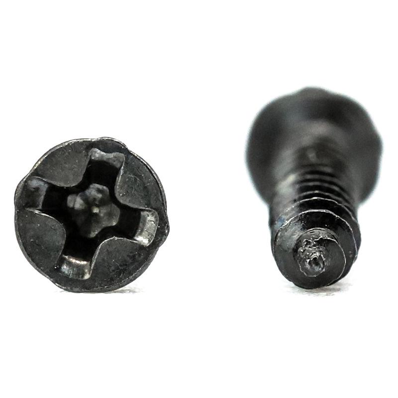 Carbon Steel Black Cross Recessed Countersunk Flat Head Tapping Screws Set