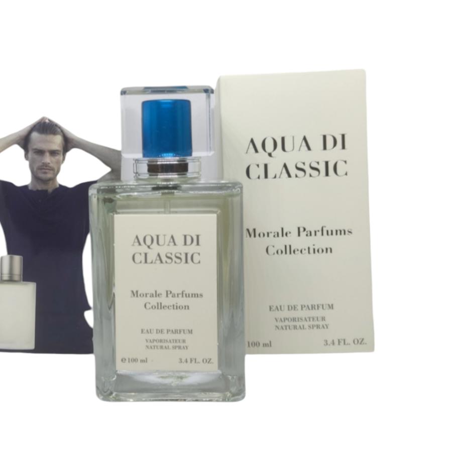 

Morale Parfums Чоловіча парфумована вода Aqua Di Classic, 100 мл, 3,4 рідкої унції 3 ml