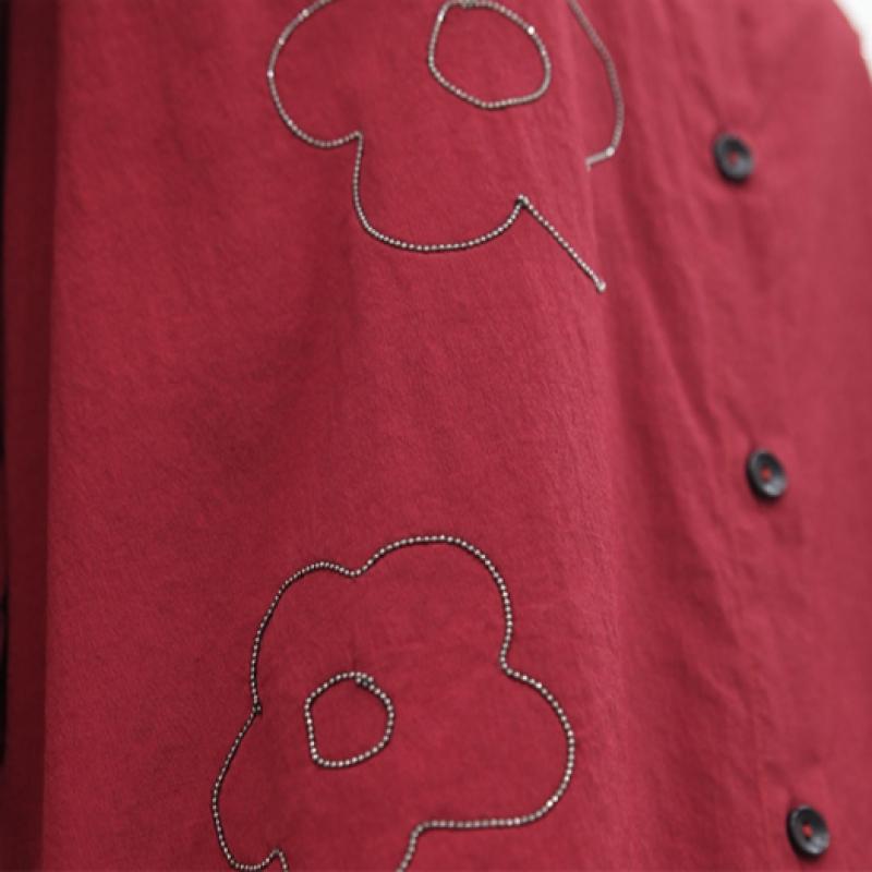 Shiz Madam Flower Chain Embroidery Blouse T57386