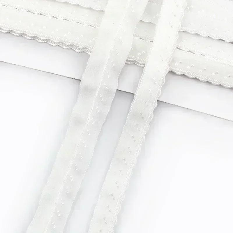 5/10/20M Meetee 11mm Cotton Elastic Band for Underwear Strap Stretch Webbing Tape Ribbon Double Layered Rubber Bands Accessories
