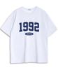 UNDEROFF Oversized Crew Neck 1992 Short Sleeve T-Shirt Black