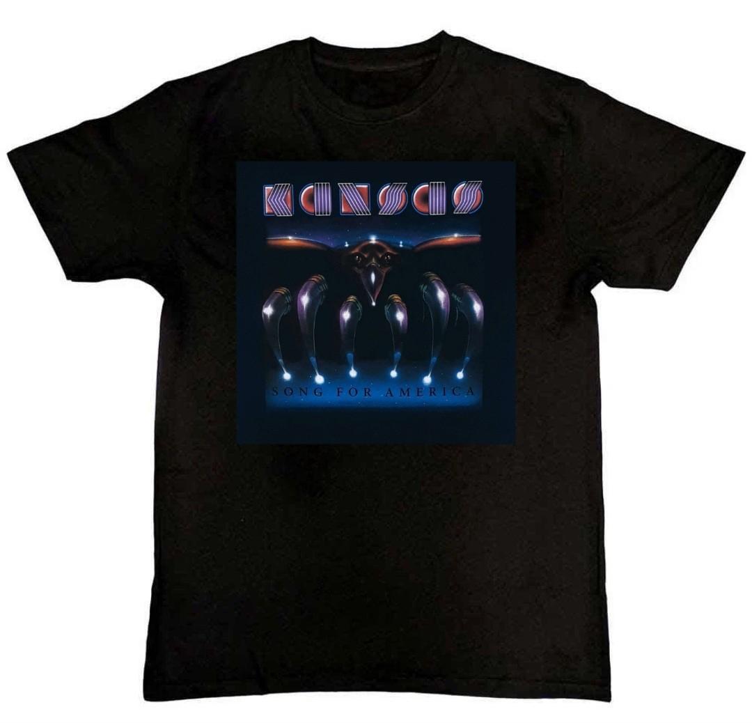 Kansas Band Song For America Graphic Print Mens T-Shirt L