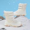 2024 New Girls' Long Tube Snow Boots with Velvet, Warm & Non-Slip for Outdoor Wear