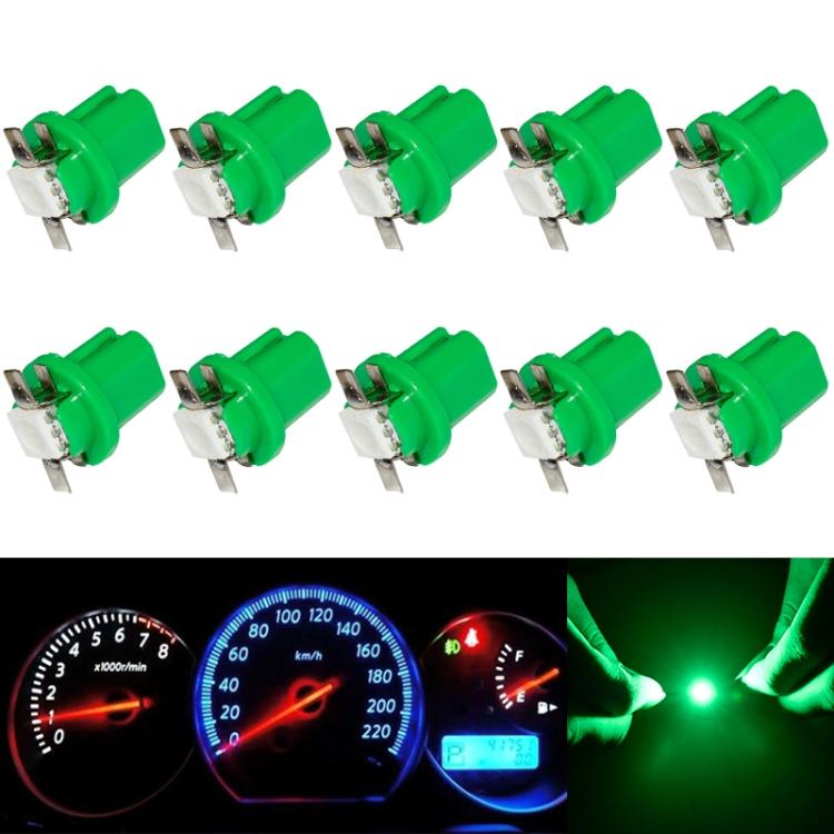 10 PCS T8.5 5050 Led 1 SMD Car Gauge Dash Bulb Dashboard Instrument Light Wedge Interior Lamp
