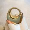 Fashion Acrylic Clutch Bags Elegant Portable Handbags Small Crossbody Bag Creative Handle Wrist Bag for Women