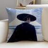 Fierce BBlue Eye SamuraiS Cushion Cover Breathable and skinfriendly linen pillowcase square removable and washable cushion