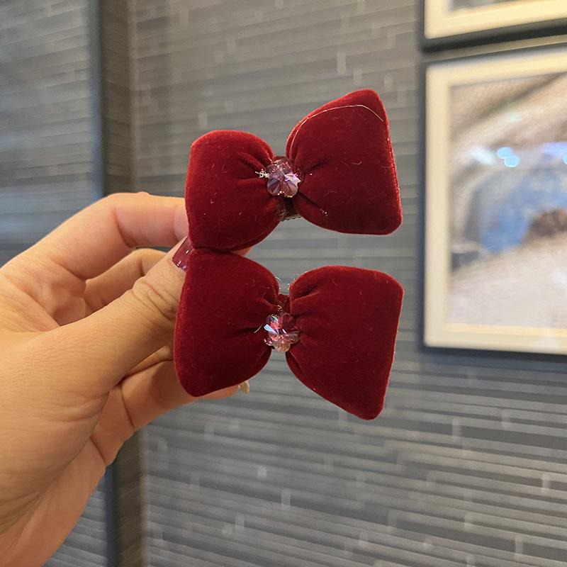 Christmas Bells & Bow Hair Clips Set for Girls - Festive Pompon Hairpins & Autumn/Winter Ties