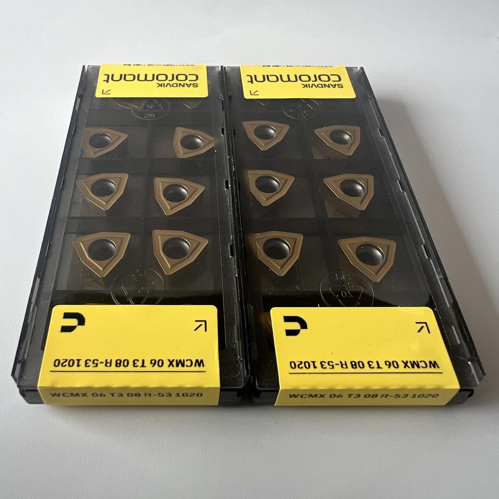 Sandvik / WCMX06T308R-53 1020 / Original Swedish Hard Alloy Blade 10 Pcs