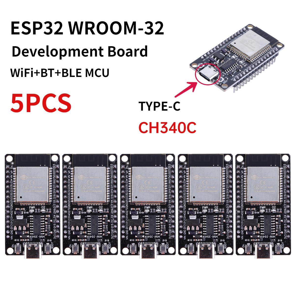 

Плата розробки ESP32 -32 ТИП-C CH340C/ USB CP2102 WiFi+Bluetooth Наднизьке енергоспоживання Двоядерний Бездротовий Модуль