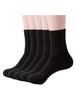 Black Ankle Medium Sizes Suitable for Casual Wear [VISELIA] Women's Socks, 5-Pair Set, Spring/Summer, Socks, Thickness, Breathable, Sweat-Absorbing,