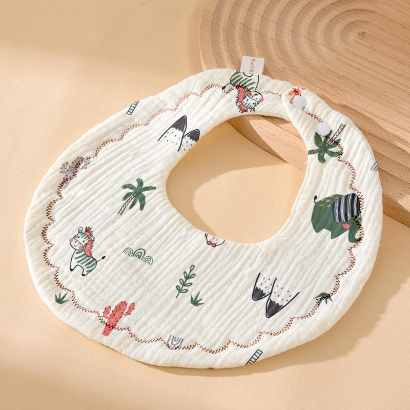 Weiches sechslagiges Baby-Lätzchen aus reiner Baumwolle - Mullwindel für Neugeborene