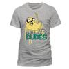 Adventure Time Jake Chill Out Dudes Mens Grey 100% Cotton T-shirt Mens Womens Tees Top