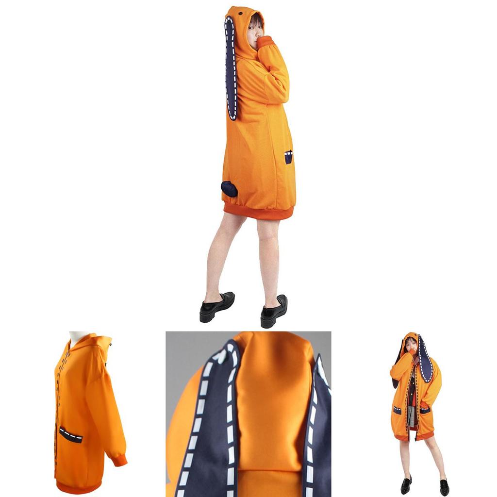 Kakegurui Compulsive Gambler Runa Yomozuki Cosplay Comfortable Hoodie Coat
