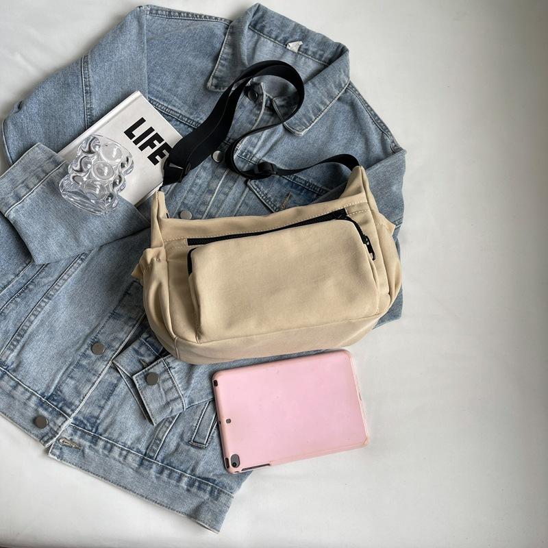 Messenger bag simple shoulder bag casual men's and women's versatile messenger bag bag large capacity fashionable multi-compartment backpack