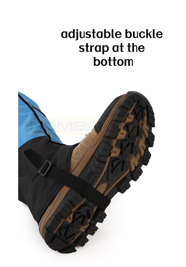 1 Pair Waterproof Leg Covers Elastic Strap Long Tube Legs Protection Hiking Skiing Climbing Trouser Shoes Cover Durable Bandage