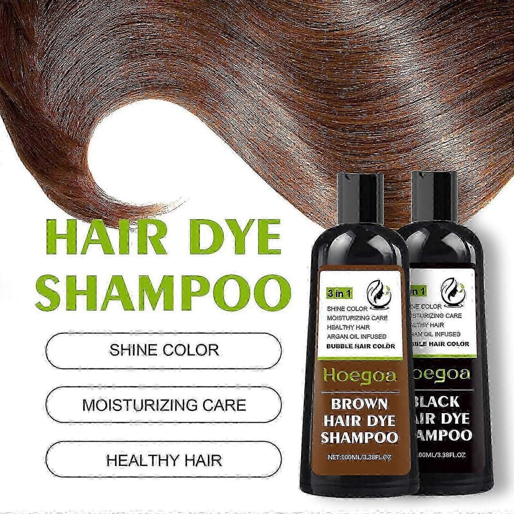 Instant Hair Shampoo Organic Natural Fast Hair Dye Plant Essence Hair Color Dye Shampoo for Women Men Cover Gray White Hair,3 in 1 Herbal 26s