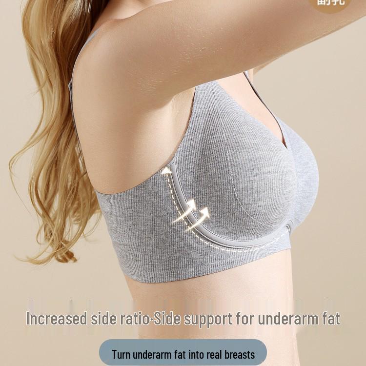 Seamless Comfortable Push-up Bra for Small Chest - Anti-Sag, No Wire, Thin Side Support