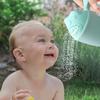 Bath Rinser Cup for Babies Cartoon Bear Baby Bath Rinse Cup with Handle Rinsing Water Scoop for Protecting Infant Toddlers Eyes