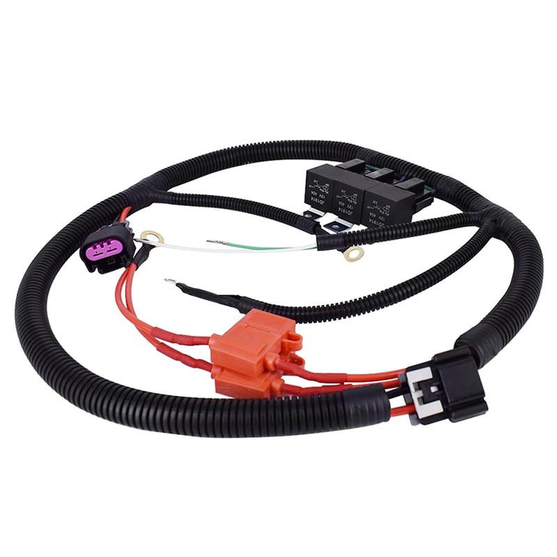 Electric ECU Control Dual Fan Upgrade Wiring Connector Harness for Chevrolet GMC Silverado Tahoe Sierra NONE