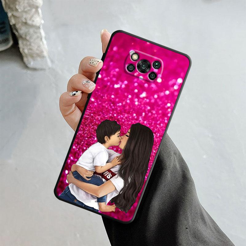 Husă pentru Xiaomi Poco X3 Nfc X4pro X5 M3 pentru Mi 12 13 11 10 10t 8 Note10 Lite 11ultra 11t F1 Femei Super Mom Baby Princess Queen