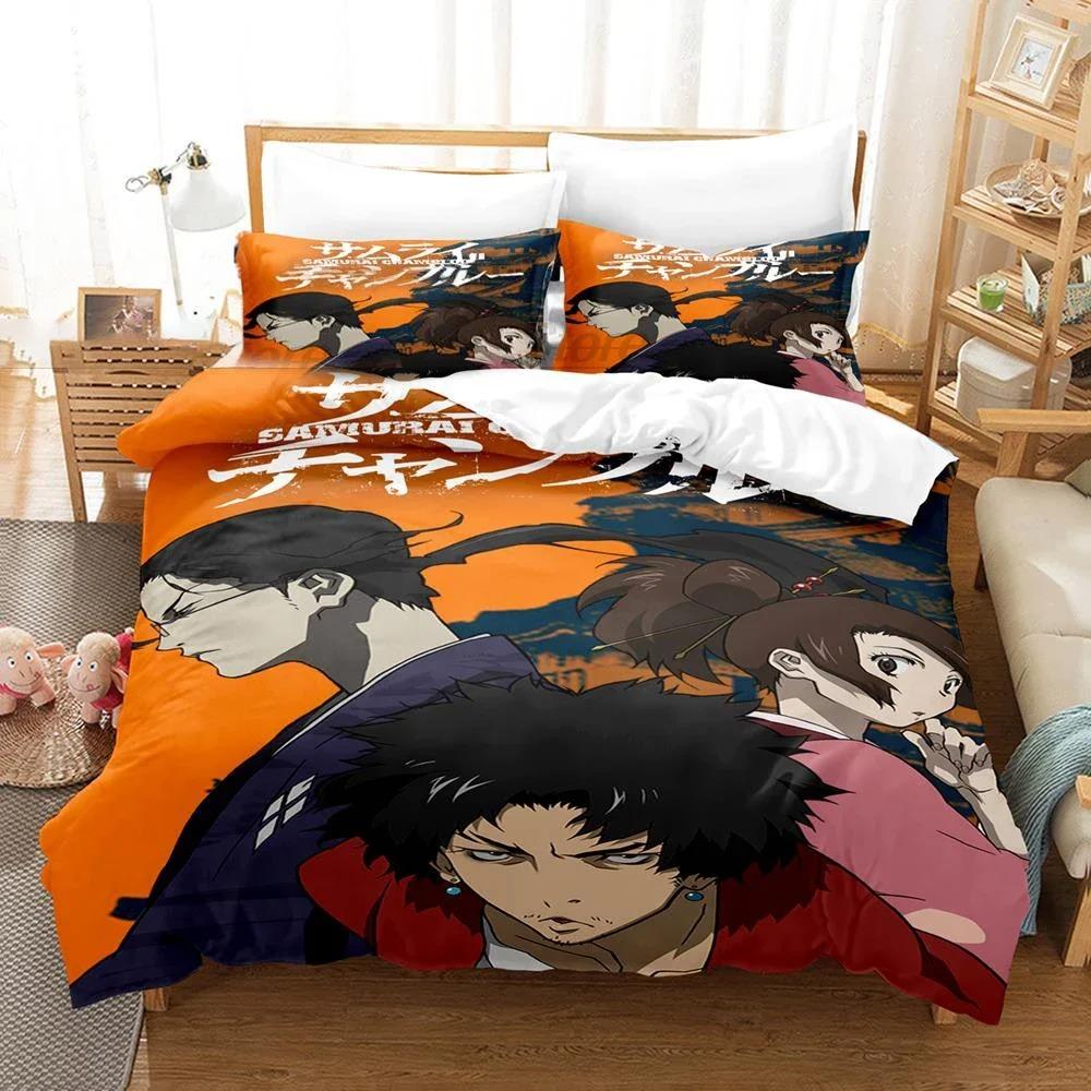 Comfortable Anime Print Duvet Cover Set With Duvet Cover And Pillowcases King Queen Twin Sizes For All Ages