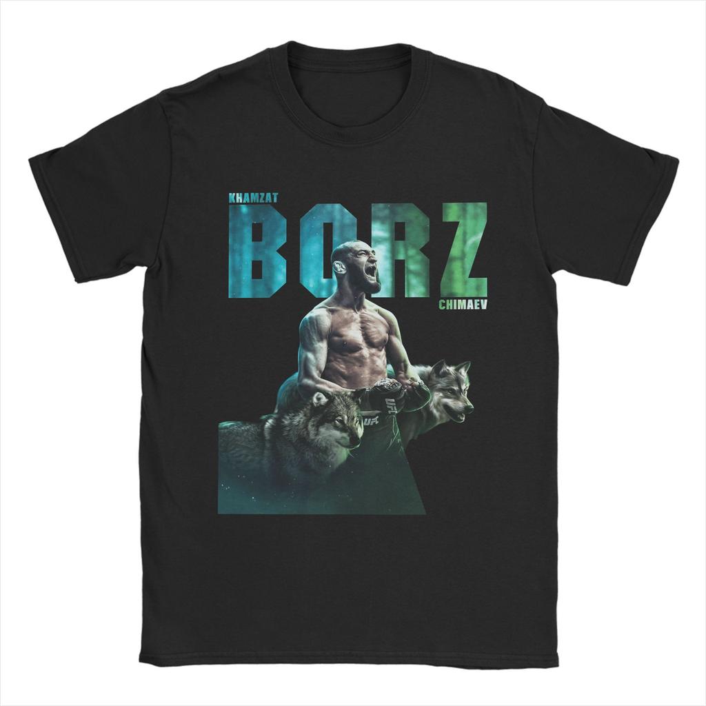 Khamzat Chimaev Boxing Fighting T-Shirt Summer 100% Cotton T Shirts For Couple Trendy Cool Tshirt Short Sleeve Awesome Top Tees