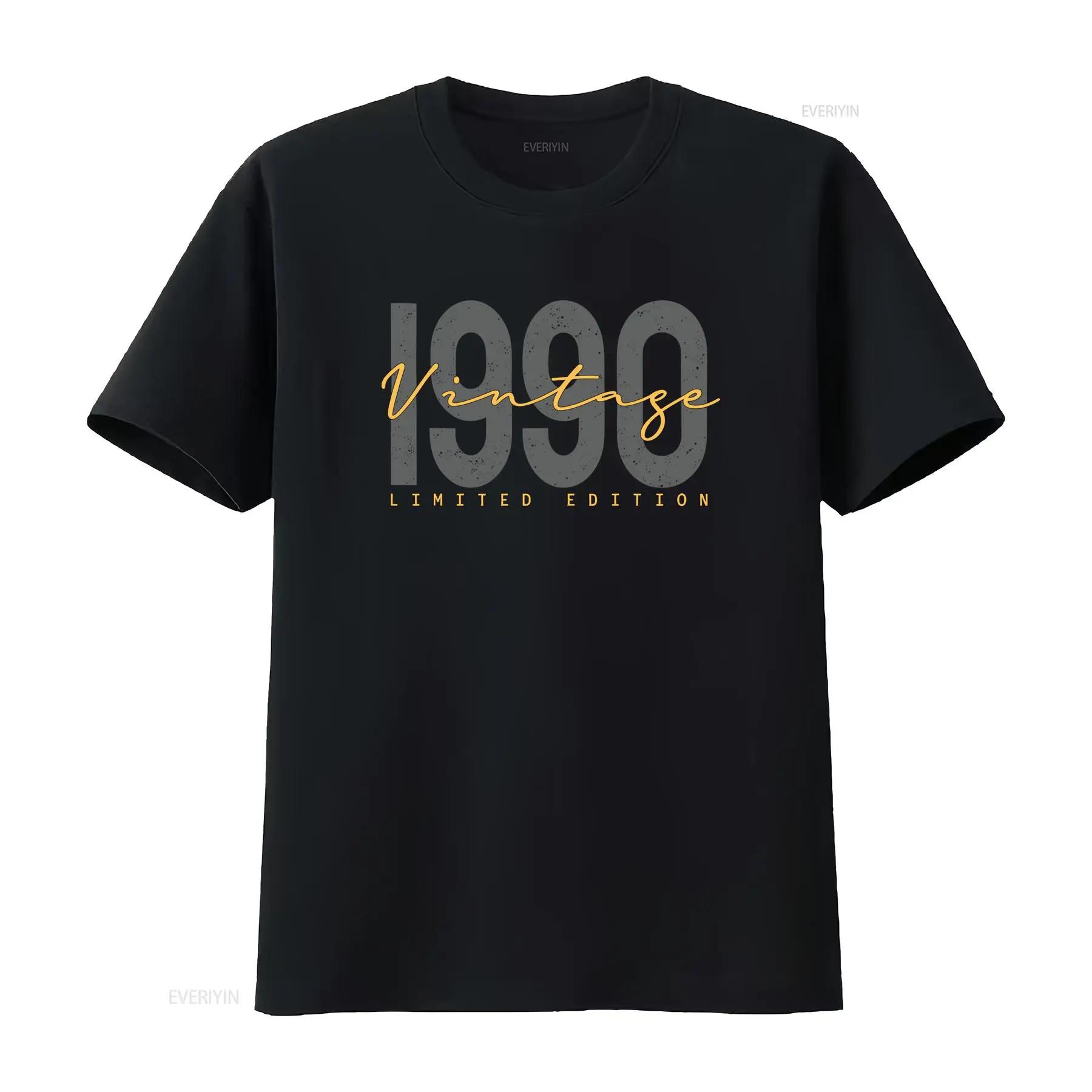 

1990 Vintage Limited Edition 35 Years Old 35th Birthday Decoration T Shirt vintage Washed Slightly Stretched Unisex Versatile... S разноцветный