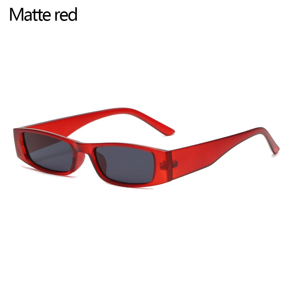 Square UV400 Eyewear Narrow Sunglasses Retro Sun Glasses Small Frame Small Rectangle Sunglasses