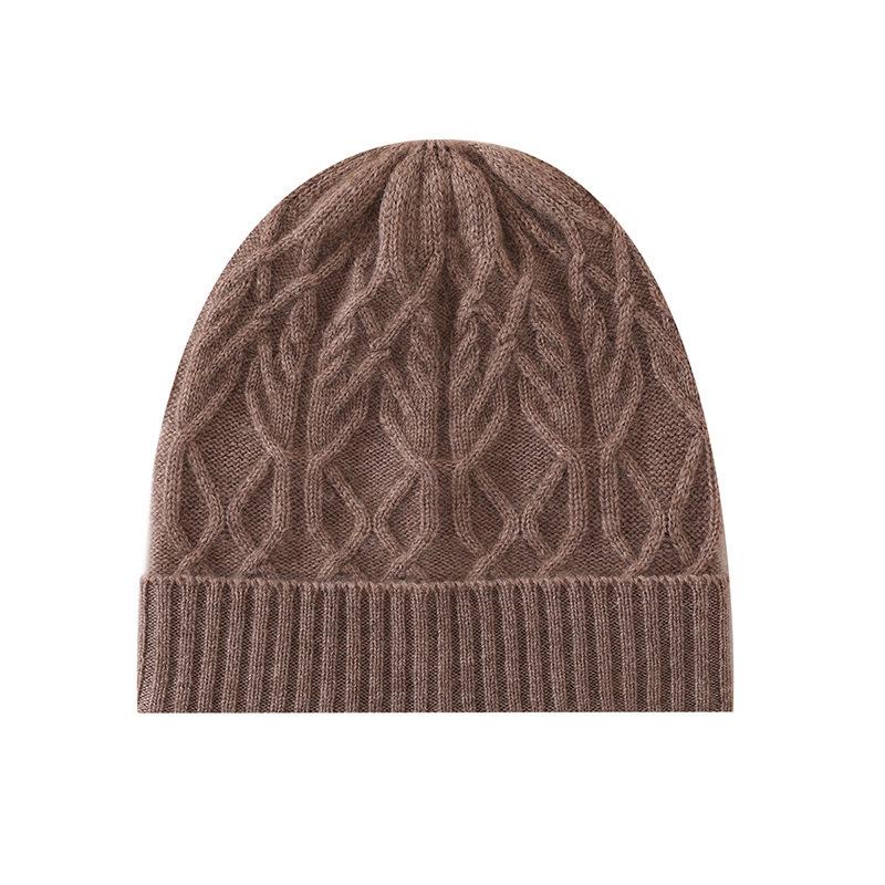 2025 Spring Women's Cashmere Cable Knit Warm Fashion Hat