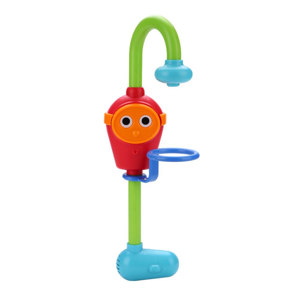 Baby Bathtub Sensory Toy Offers Parent Child Interactive Game Safe Bathing Toy with Adjustable Tap and Rotating Inlet for Toddler Playtime