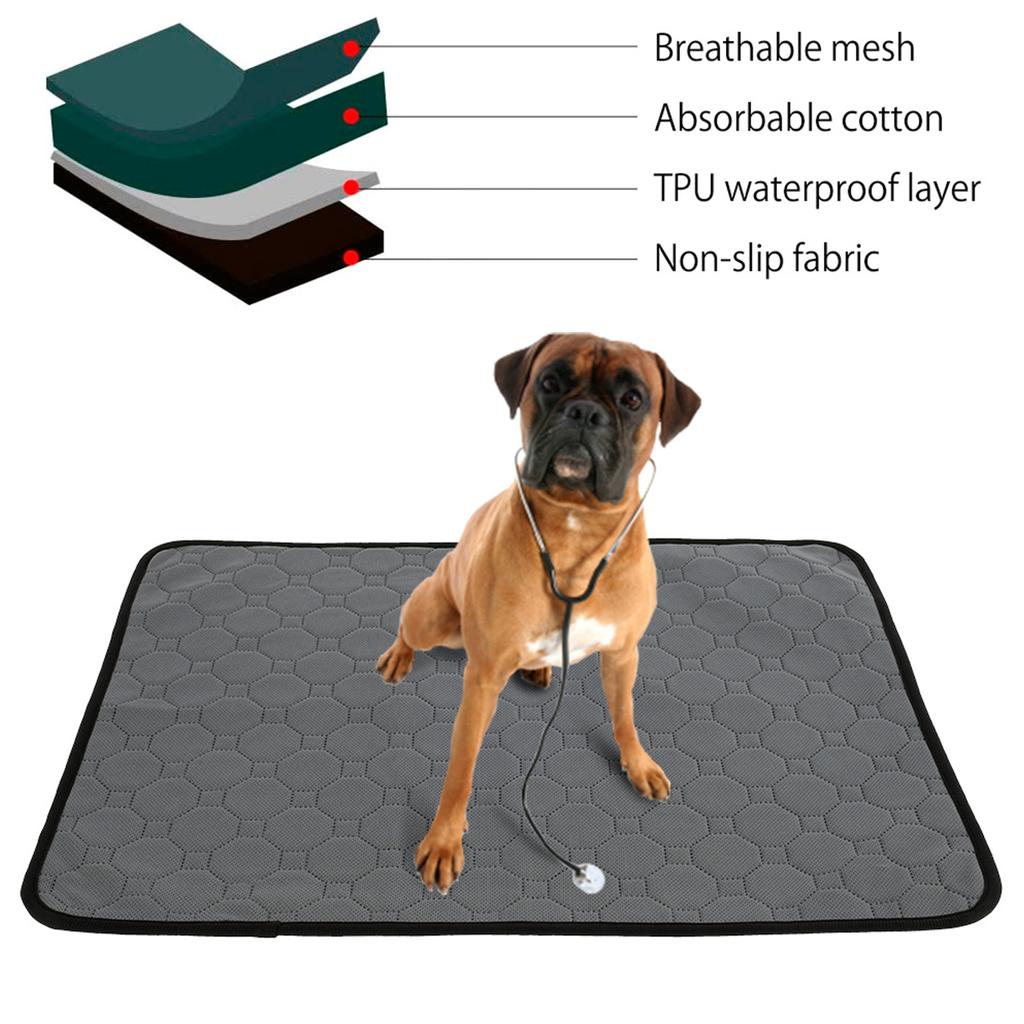 Washable Dog Pee Pads Reusable Puppy Training Pad Waterproof Puppy Pads with Good Urine Absorption for Training Whelping