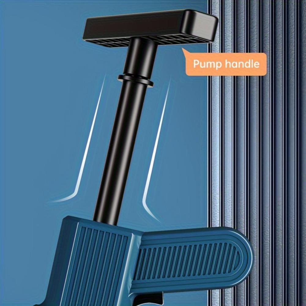 Toalettavløpsrenser, toalettavløpspluggsett, rustfritt stål høytrykks pneumatisk avløpspistol med visuelt barometer, for baderom kjøkken gulvavløp