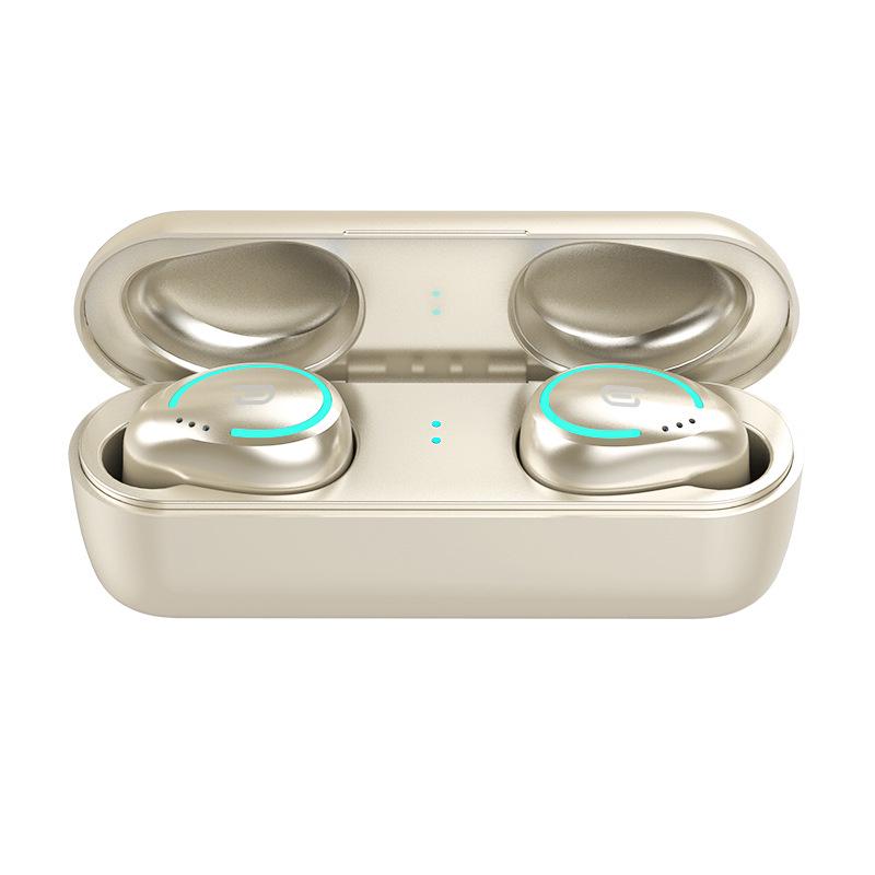 Wireless Bluetooth 5.0 Stereo Earbuds: Dual Ear, Heavy Bass, In-Ear Sports Headphones