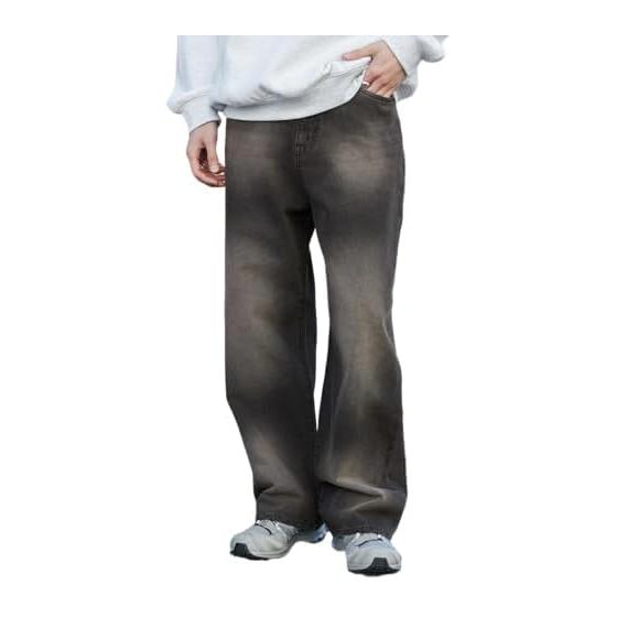[Wego] Baggy Denim Pants, Wide Pants, Trousers, Denim Jeans, Baggy Pants, Bottoms, Pants, Clothes, Spring Clothes, Summer Clothes, Street Casual, Old