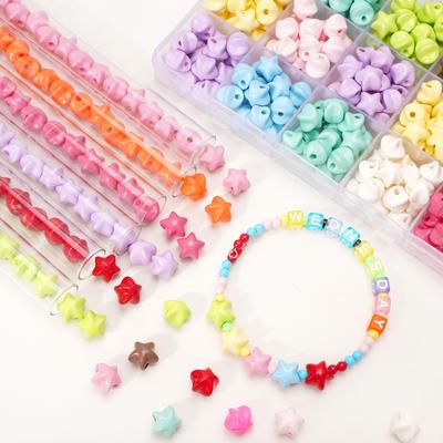 5Pcs Acrylic Star Beads Charms DIY Bracelet Necklace For Jewelry Making Accessories