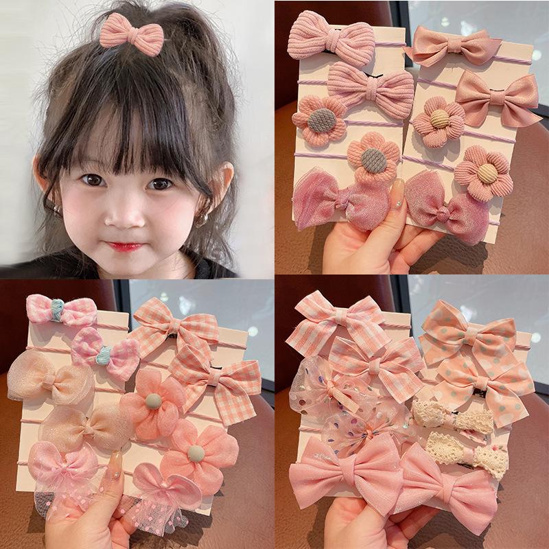 Colorful Elastic Hair Band for Girls - Durable Bow Hair Ring and Headdress