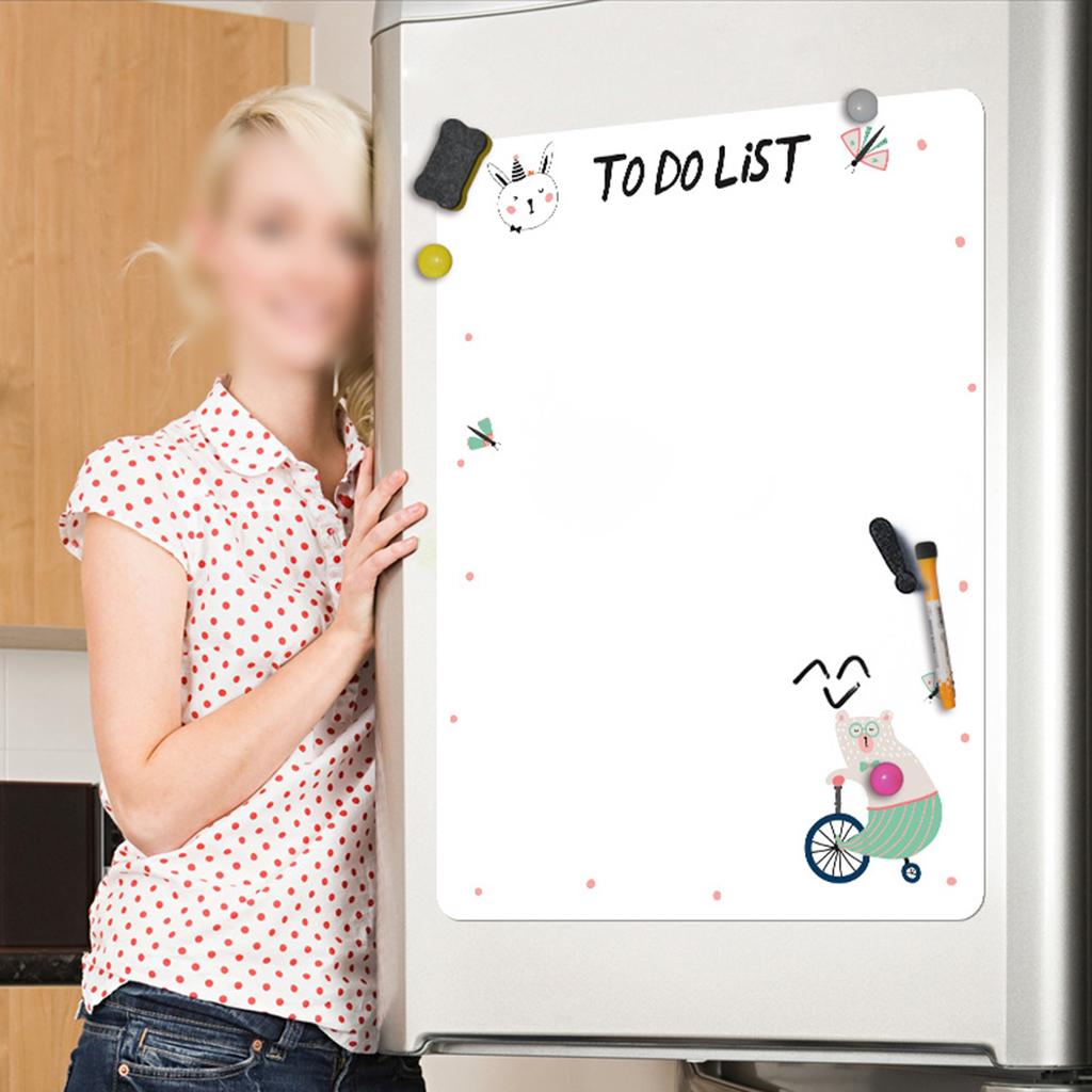 Sticker Magnétique pour Tableau de Shopping Semainier Effaçable à Sec Réfrigérateur