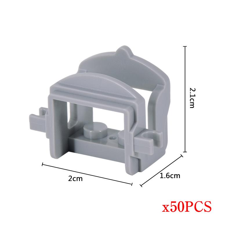 MOC 50 Stück Mittelalter Militär Mittelalter Ritter Kriegspferd Rüstung Pferdeleine Actionfiguren Bausteine Steine Spielzeug Kindergeschenk