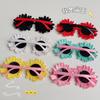Cute And Funny Sunglasses Children'S Glasses Sunflowers Daisies Babies Uv375 Resistant For Men Women Aged 3-12