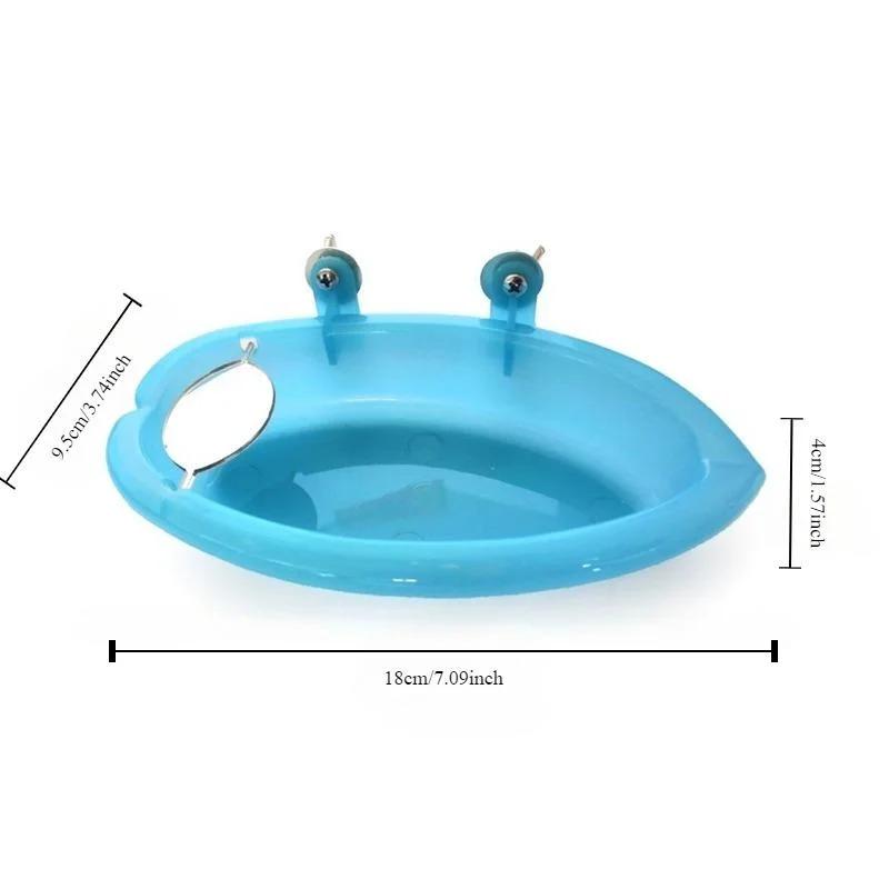 Mirror Bird Bath Bird Bath Box Pet Cage Bathtub Shower Supplies Bird Feeder Bird Supplies Birdcage Accessories Parrot Bath Box