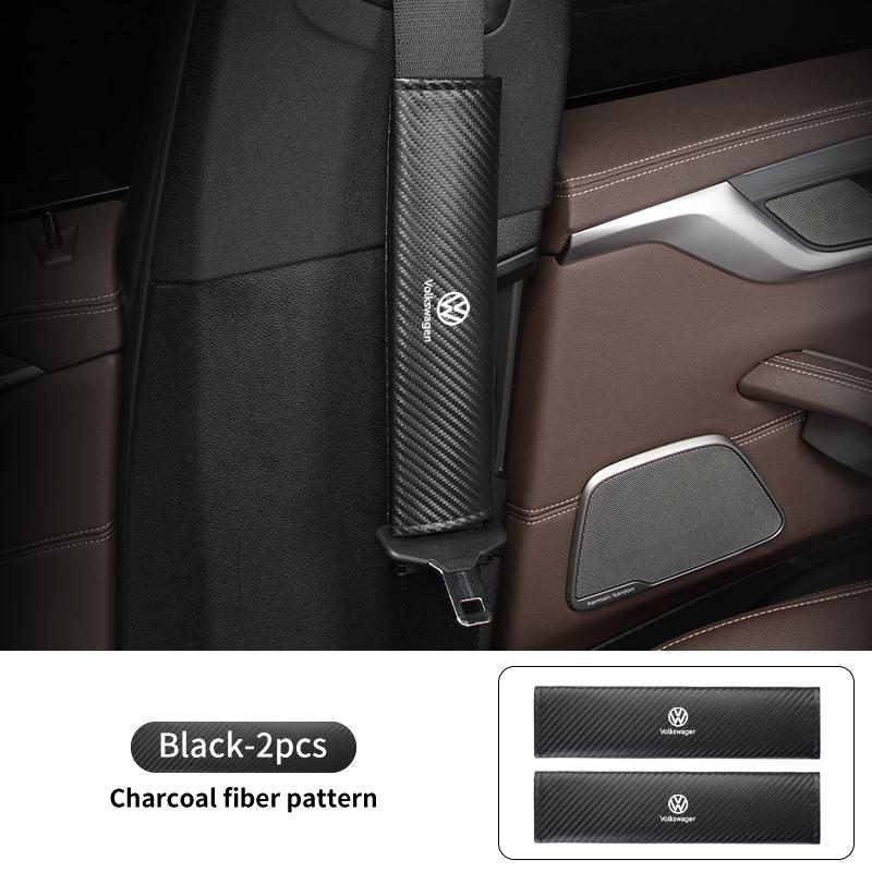 For Volkswagen BoACCar Seat Belt Shoulder Protector Auto Seatbelt Cover For VW Scirocco Jetta Beetle Golf Passat Polo Tiguan Sharan Touran
