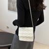 Fashionable Casual Small Square Shoulder Bag For Women In Black White Green Orange